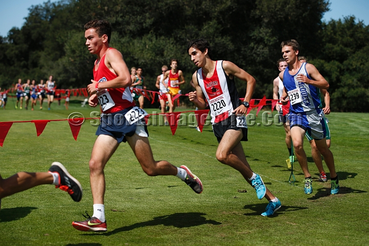 2014StanfordSeededBoys-391.JPG - Seeded boys race at the Stanford Invitational, September 27, Stanford Golf Course, Stanford, California.